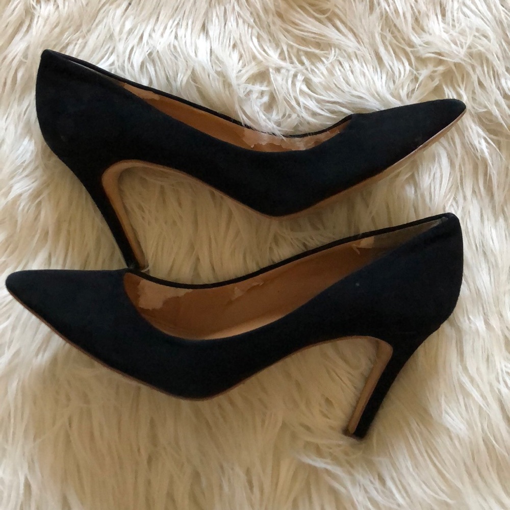 J crew black pumps